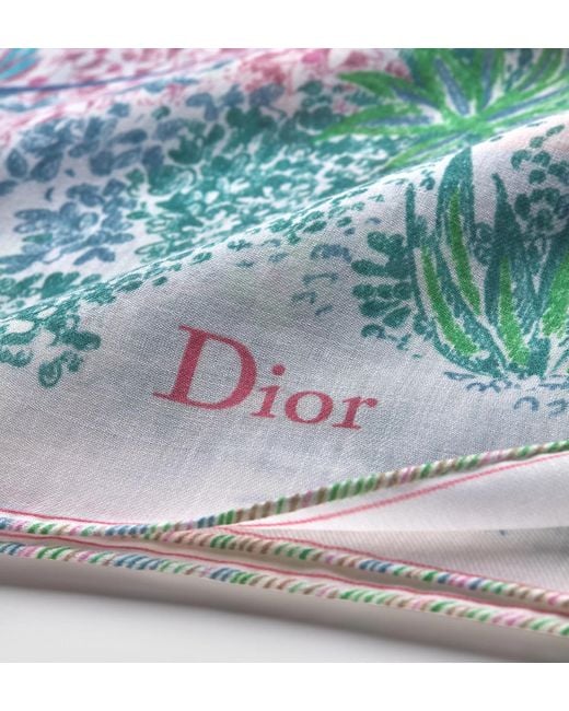 Dior Blue Charming Garden Shawl