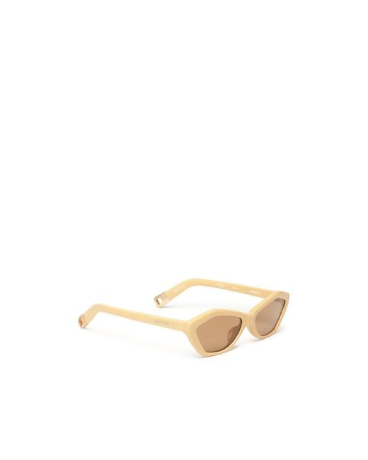 Jacquemus Natural Geometric-Frame Sunglasses for men