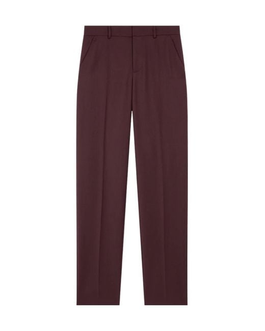 Frankie Shop Purple Casual Pants With Belt Loops