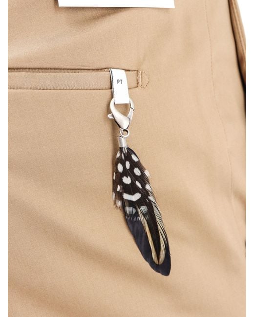Pt Pantaloni Natural Pt Torino Dieci Slim-Cut Chino Trousers for men