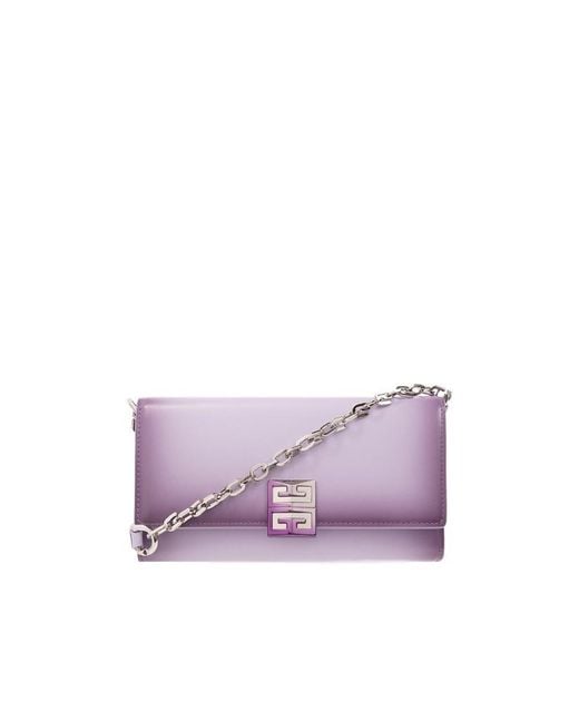 Givenchy Purple Chain-Strap 4G-Paque Mini Bag