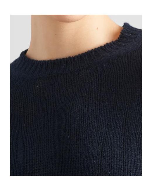 Prada Blue Crewneck Knitted Jumper