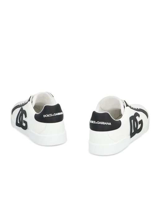 Dolce & Gabbana White Portofino Low-Top Sneakers for men