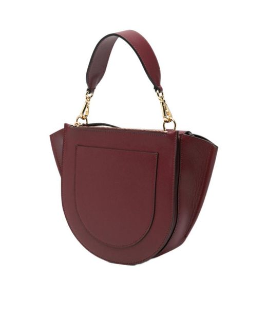 Wandler Purple Flap Handbag