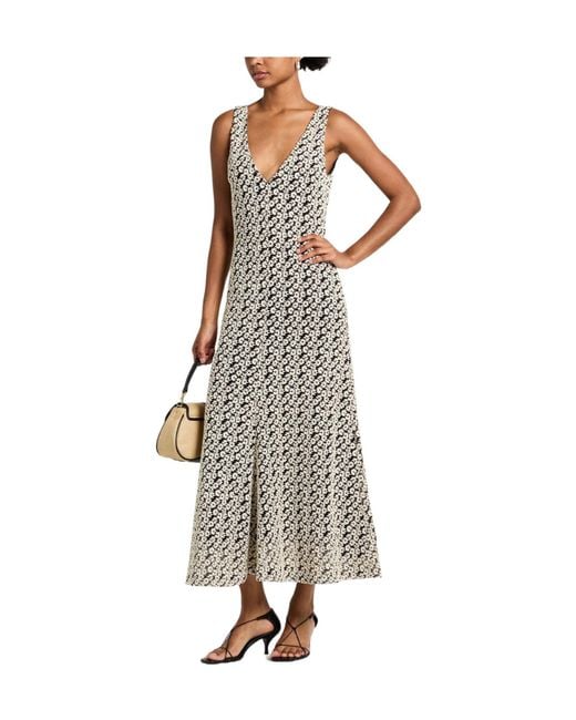 Isabel Marant White Ivory Maxi Dress Cotton, Polyester