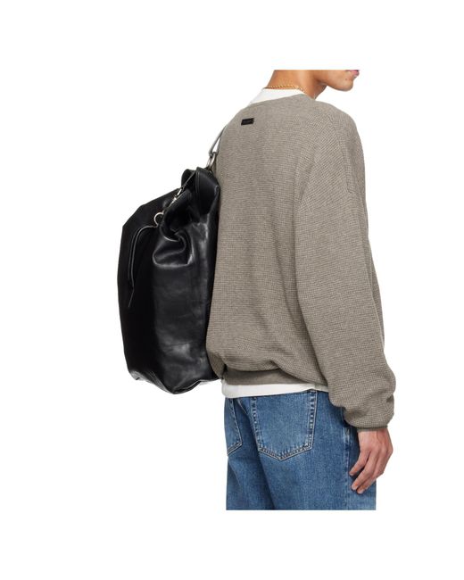 Fear Of God Gray Holiday Waffle Crewneck 90S Sweater for men