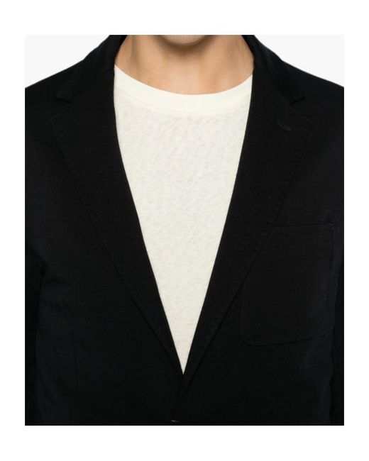 Canali Black Long-Sleeved Casual Jacket for men