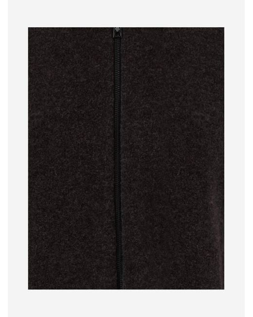 Tagliatore Black Keid Zip-Up Coat for men
