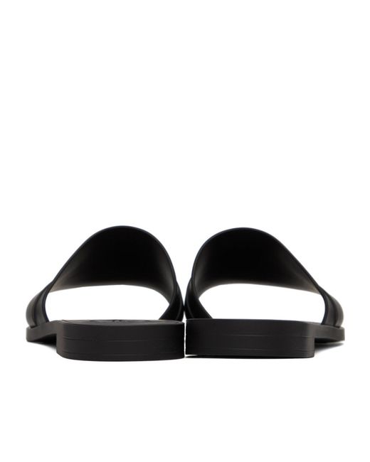 Moncler Black Bell Slip-On Sliders