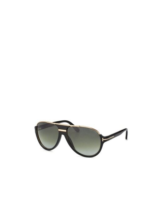 Tom Ford Green Eyewear Pilot Frame Sunglasses for men