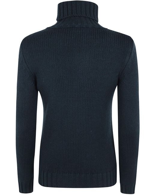 Baserange Blue Turtleneck Sweater