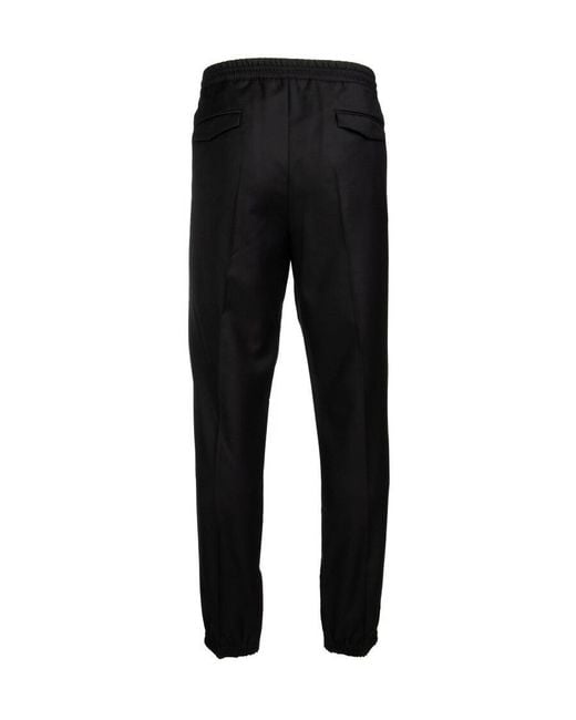 Dior Black Homme Drawstring Waist Track Pants for men