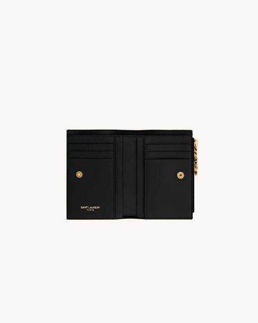 Saint Laurent Black Bifold Wallet