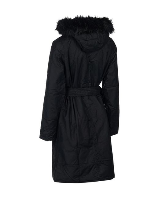 Barbour Black Logo Long-Sleeved Coat