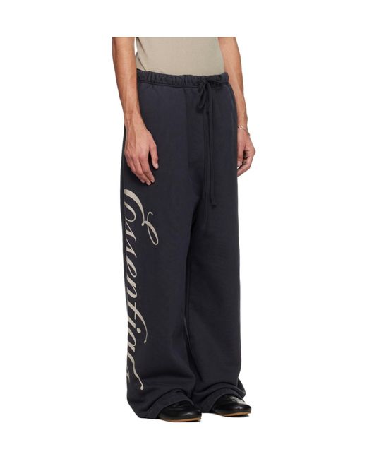 Fear Of God Black Heavy Fleece Lounge Sweatpants for men