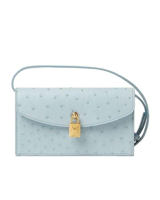 Loro Piana Blue Extra Pochette Shoulder Bag