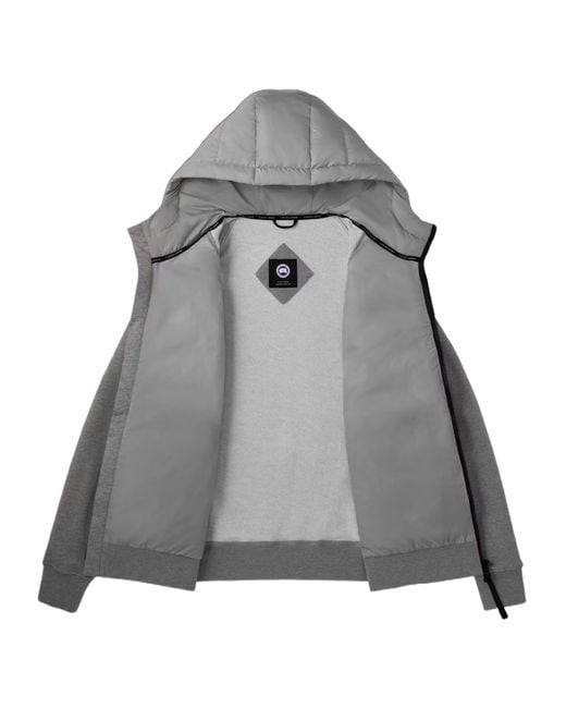 Canada Goose Gray Apos;S Hybridge Huron Padded-Front Jacket for men