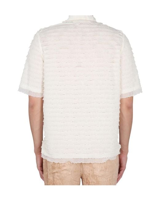 Séfr White Séfr Noam Textured Button-Up Shirt for men