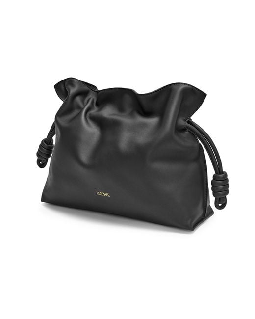 Loewe Black Medium Flamenco Clutch