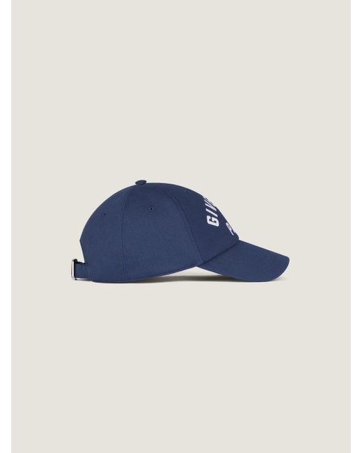 Givenchy Blue Logo Embroidered Curved Peak Cap for men