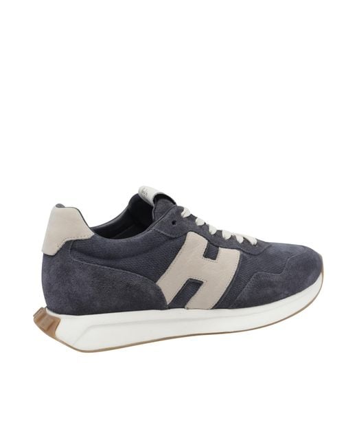 Hogan Blue H601 Lace-Up Sneakers for men