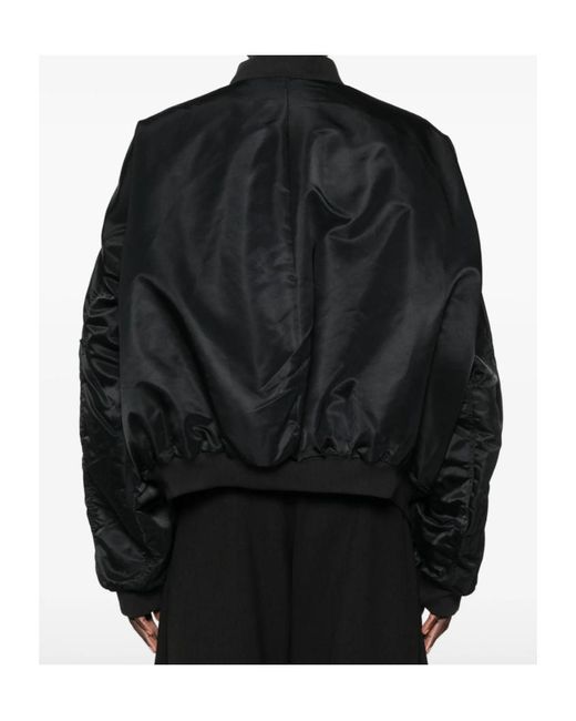 ADIDAS X WILLY CHAVARRIA Black Satin Bomber Jacket for men