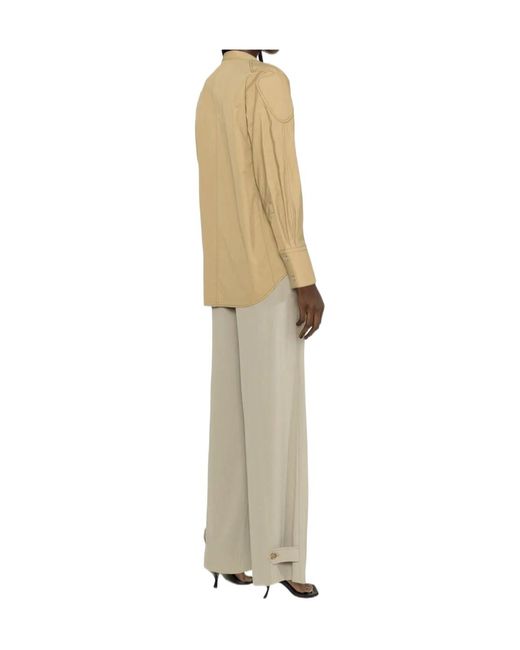 Dion Lee Natural Contrast Stitching Shirt Jacket