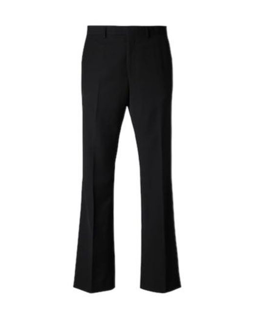 Wales Bonner Black Alto Virgin Wool Flared Pants for men