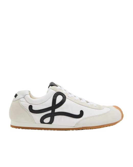 Loewe White Ballet Runner 2.0 Patchwork Sneakers for men