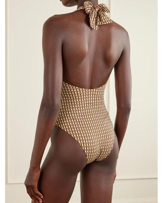 Sir Brown Backless Swimsuit