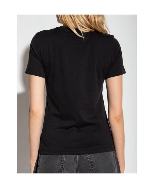 Theory Black Easy Short-Sleeved T-Shirt