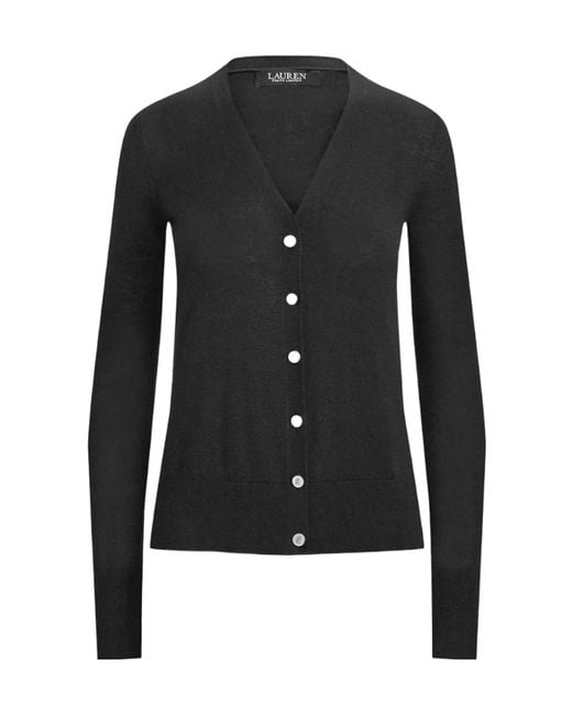 Ralph Lauren Black Fine-Knit Cardigan