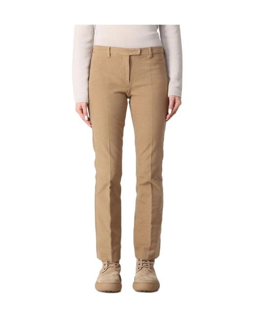 Max Mara Natural 'S High Waist Straight Leg Pants