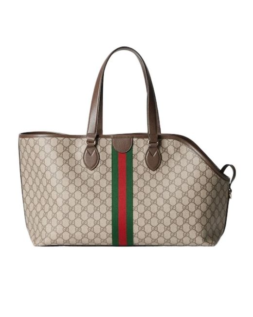 Gucci Natural Gg Monogram Medium Pet Tote Bag