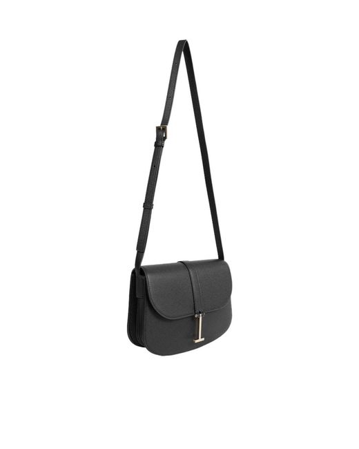 Tom Ford White T-Clasp Grained Leather Shoulder Bag