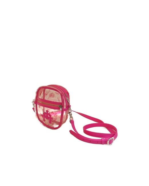 Chrome Hearts Pink Zipper Shoulder Bag for men