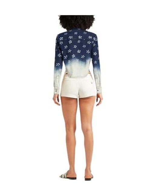 Marni Blue Denim Shirt Cotton, Elastane