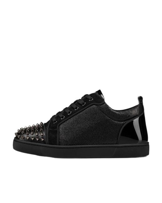 Christian Louboutin Black Logo Sports Shoes for men
