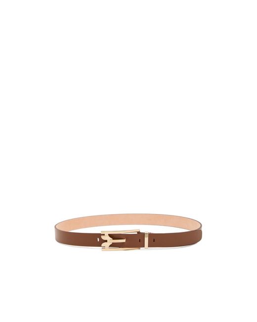 Victoria Beckham White Leather Belt