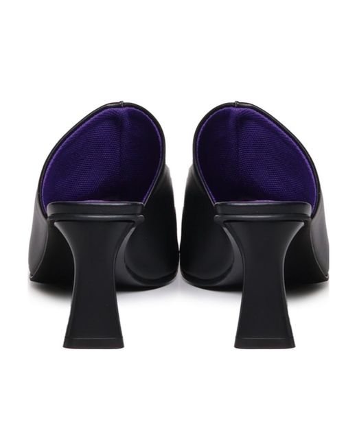 Stella McCartney Black Open Toe Slip-On Mules