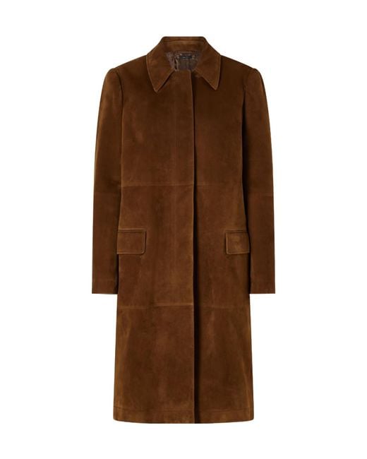 Tom Ford Brown Suede Mackintosh Coat