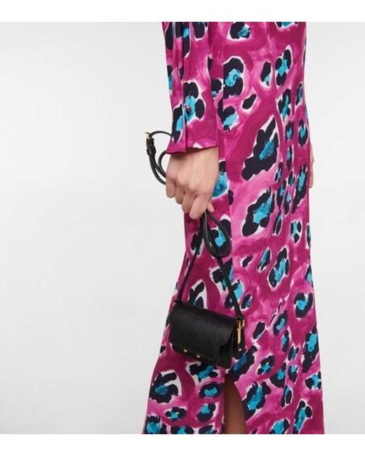 Marni Purple Printed Maxi Dress