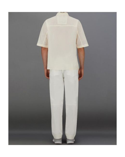 Herno White Flap-Pocket Short-Sleeve Shirt for men