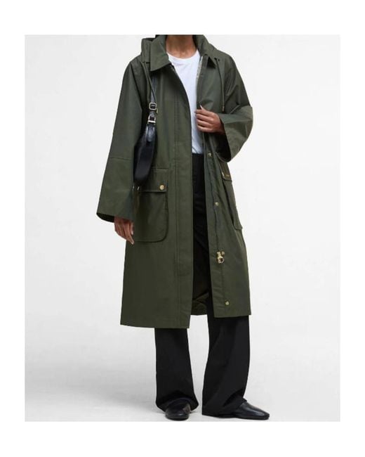 Barbour Green Maude Waterproof Jacket