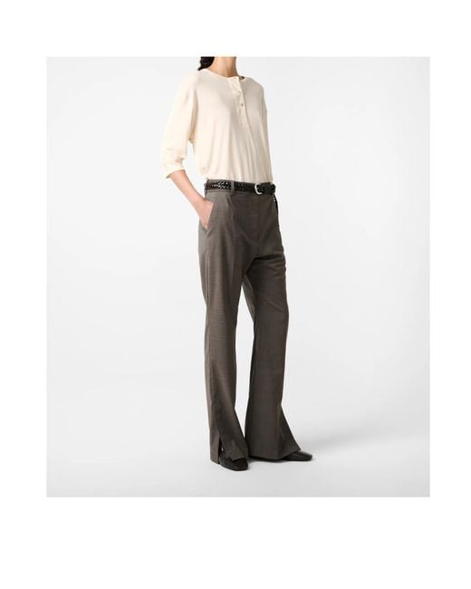 Studio Nicholson Natural Button-Collar Top