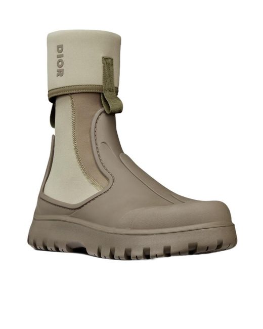 Dior Gray Garden Ankle Boot for men