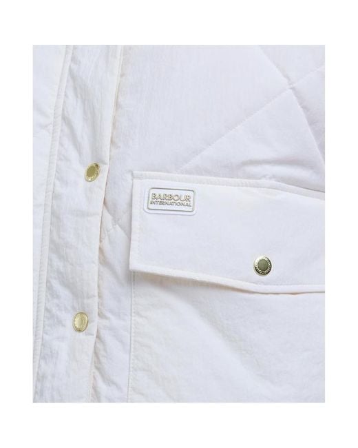 Barbour Gray Zola Quilted Jacket