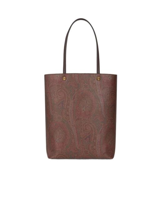 Etro Brown Clutch Embelished Paisley Tote Bag for men