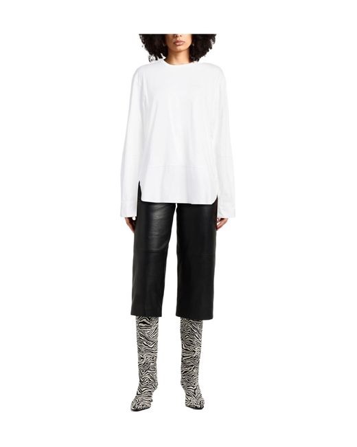 Marni White Solid Color T-Shirt