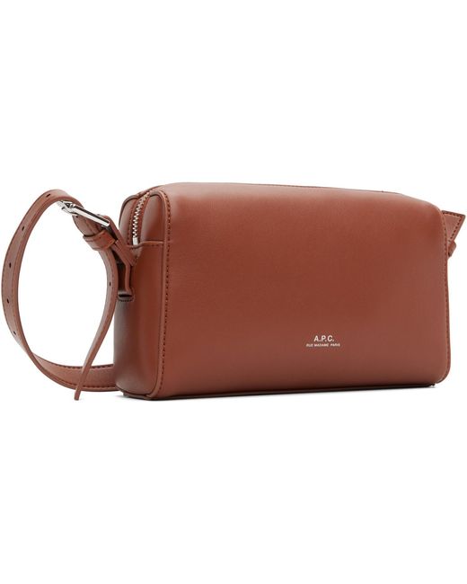 A.P.C. Brown Nino Shoulder Bag for men